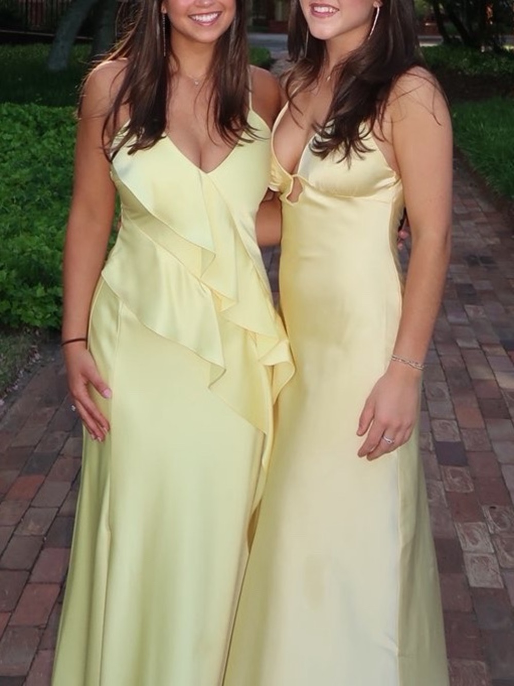 Gianni Bini Butter yellow maxi dress